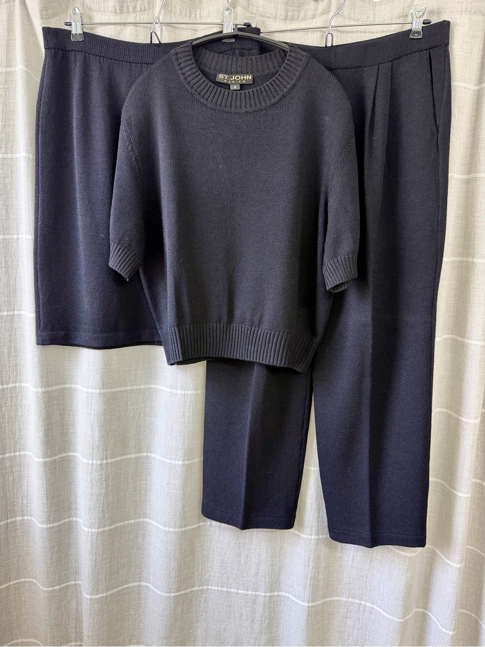 Vintage St. John Basics Santana Knit 3-Piece Set